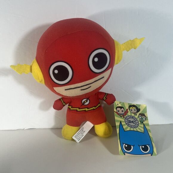 Toy Factory DC Comics The Flash Plush Caricature Big Head 8” Stuffie - Picture 1 of 8